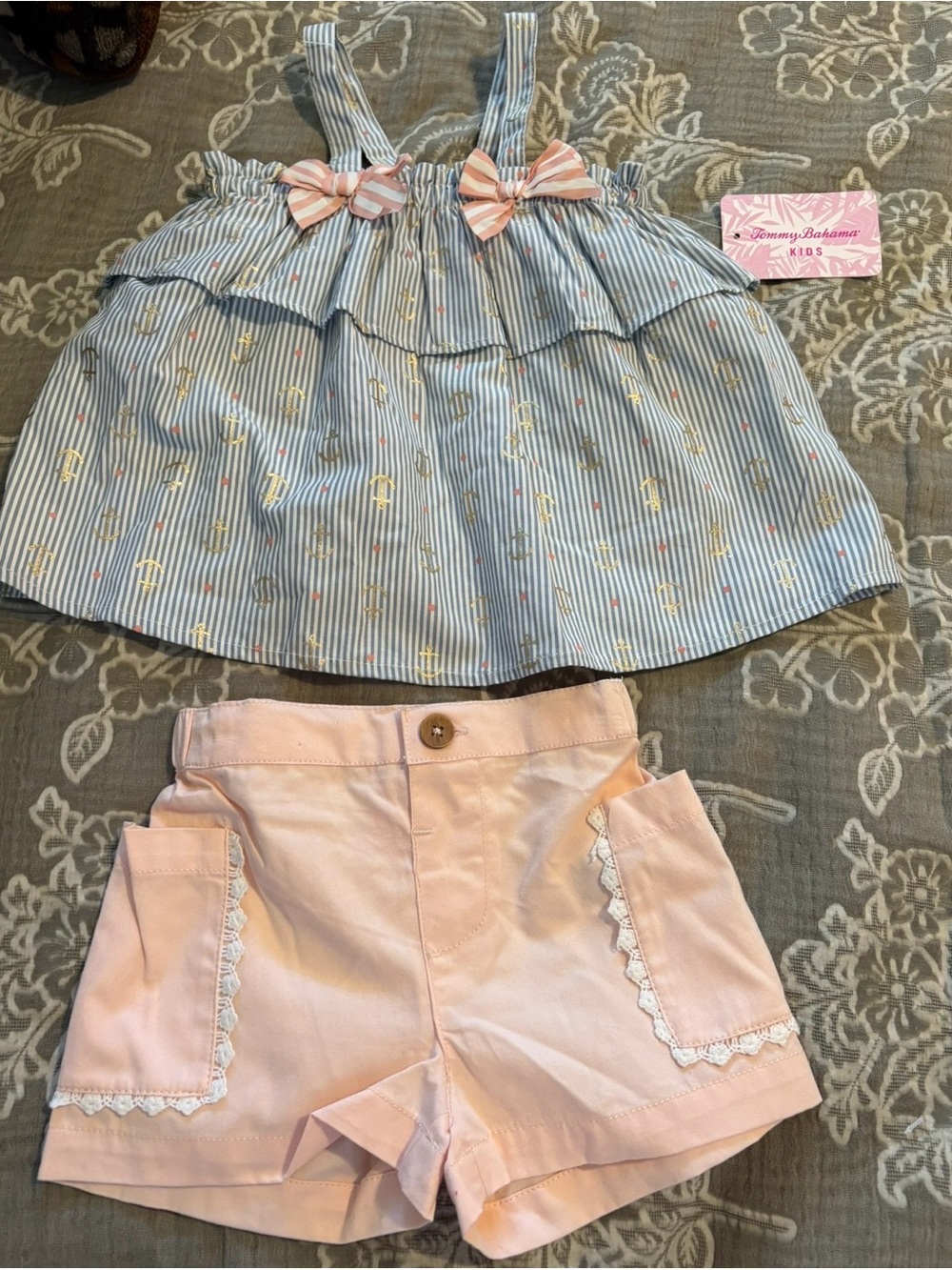 Brand new Tommy Bahama 12m babygirl outfit